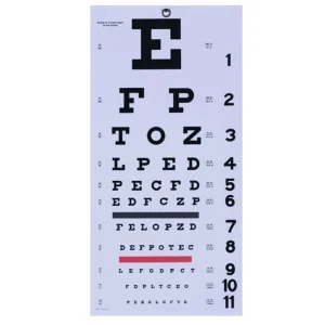 Eye Chart Plastic – E Type