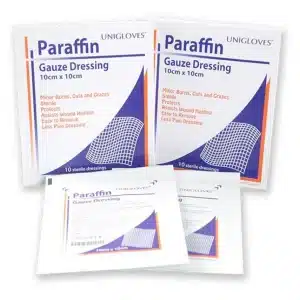 Paraffin Gauze Dressing 10cm X 10cm (10pcs)