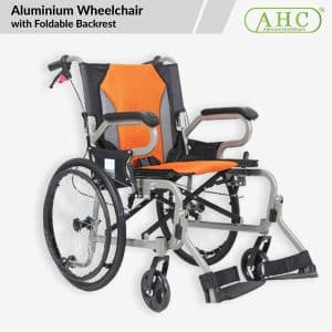 Aluminium Wheelchair with Foldable Backrest (WCG3)