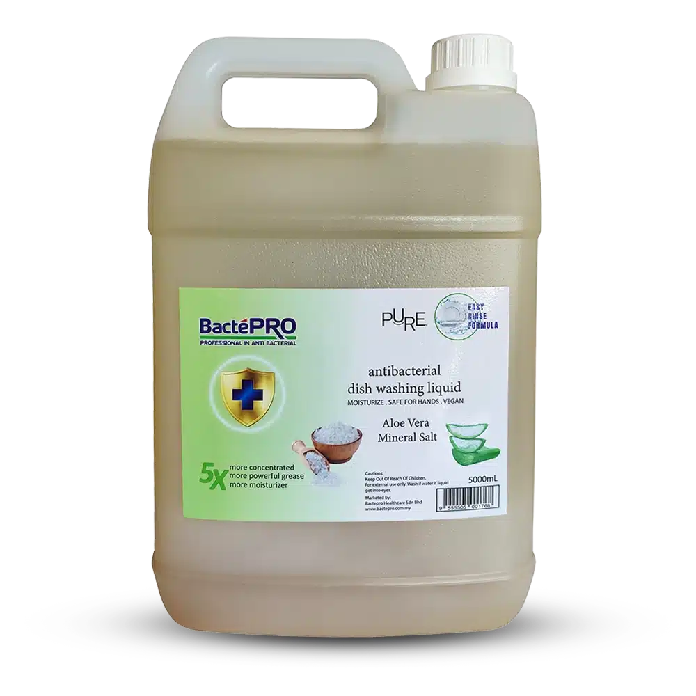 Bactepro 5X Dish Wash Liquid Aloe Vera Mineral Salt 5000ml