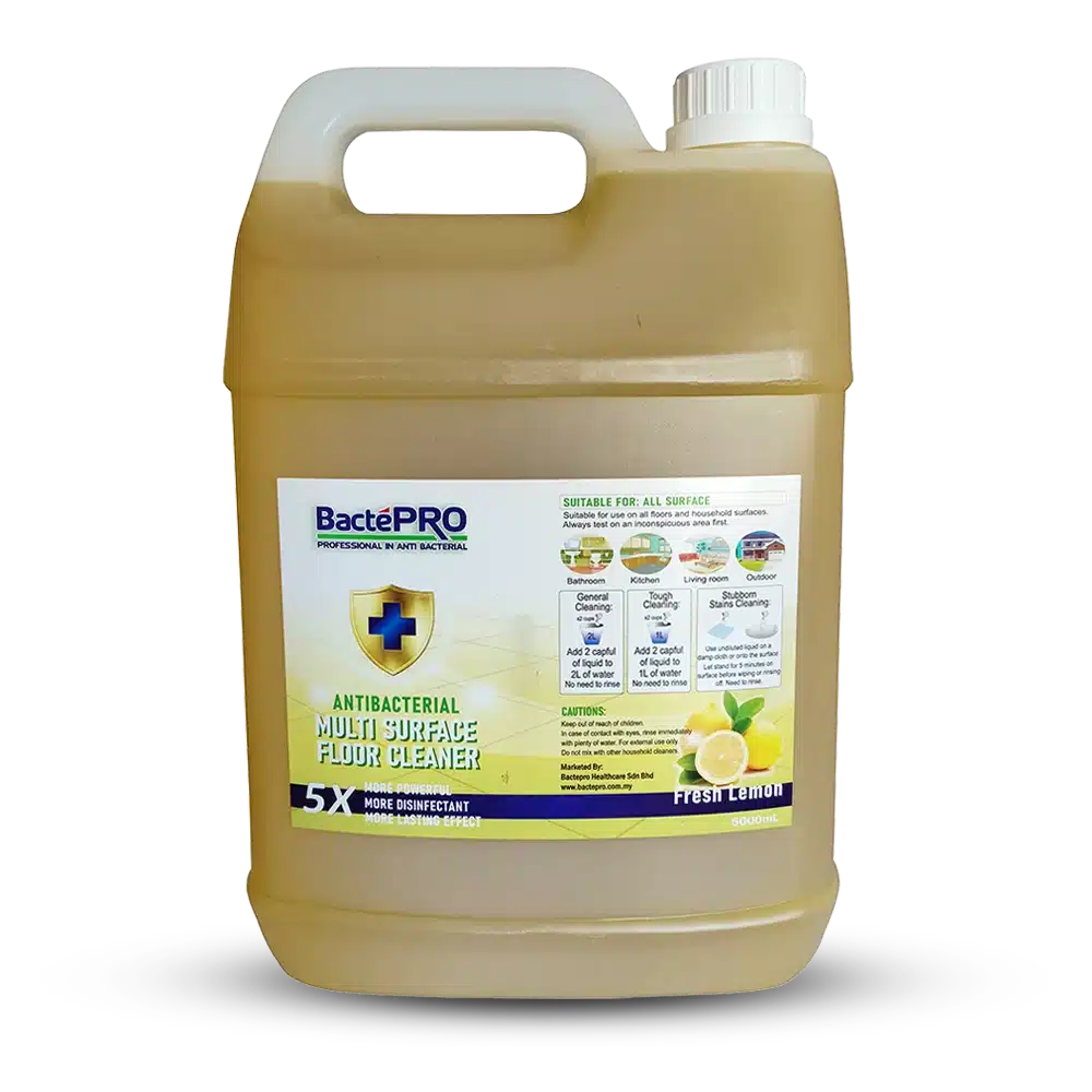Bactepro 5X Fresh Lemon Multi-Surface Floor Cleaner 5000ml
