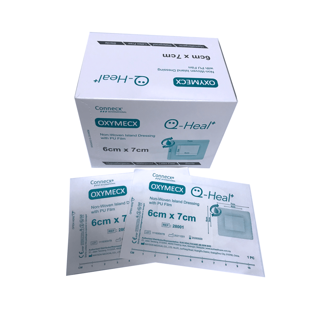 Oxymecx, Non Woven Island Dressing with PU Film