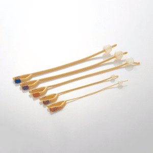 2 way latex foley catheter, silicone coated, softvalve