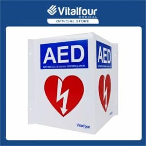 Triangular AED Wall Sign