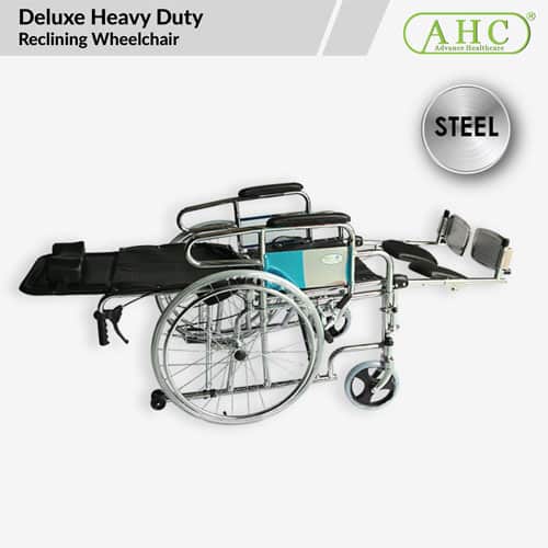 Deluxe Heavy Duty Reclining Wheelchair (WC903-46) - Image 2