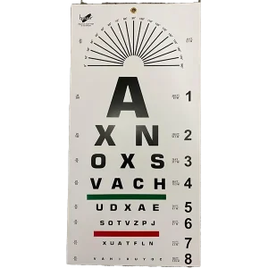 Snellen Eye Chart Alphabet-Type | Distance Vision Testing Chart | Frago Impex