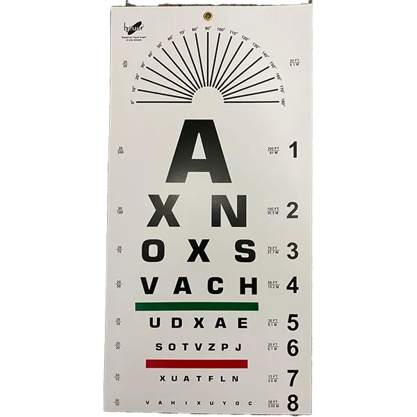 Snellen Eye Chart Alphabet-Type | Distance Vision Testing Chart | Frago Impex