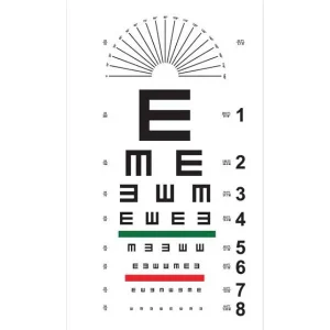 Snellen Eye Chart E-Type | Distance Vision Testing Chart | Frago Impex