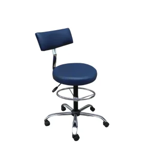 Medical stool with adjustable height & backrest & foot rest