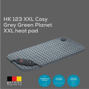 BEURER HK 123 XXL Cosy Grey Green Planet XXL Heat Pad