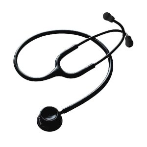 Spirit CK-S601CPF Deluxe Series Adult Dual Head Stethoscope (Solid Black)